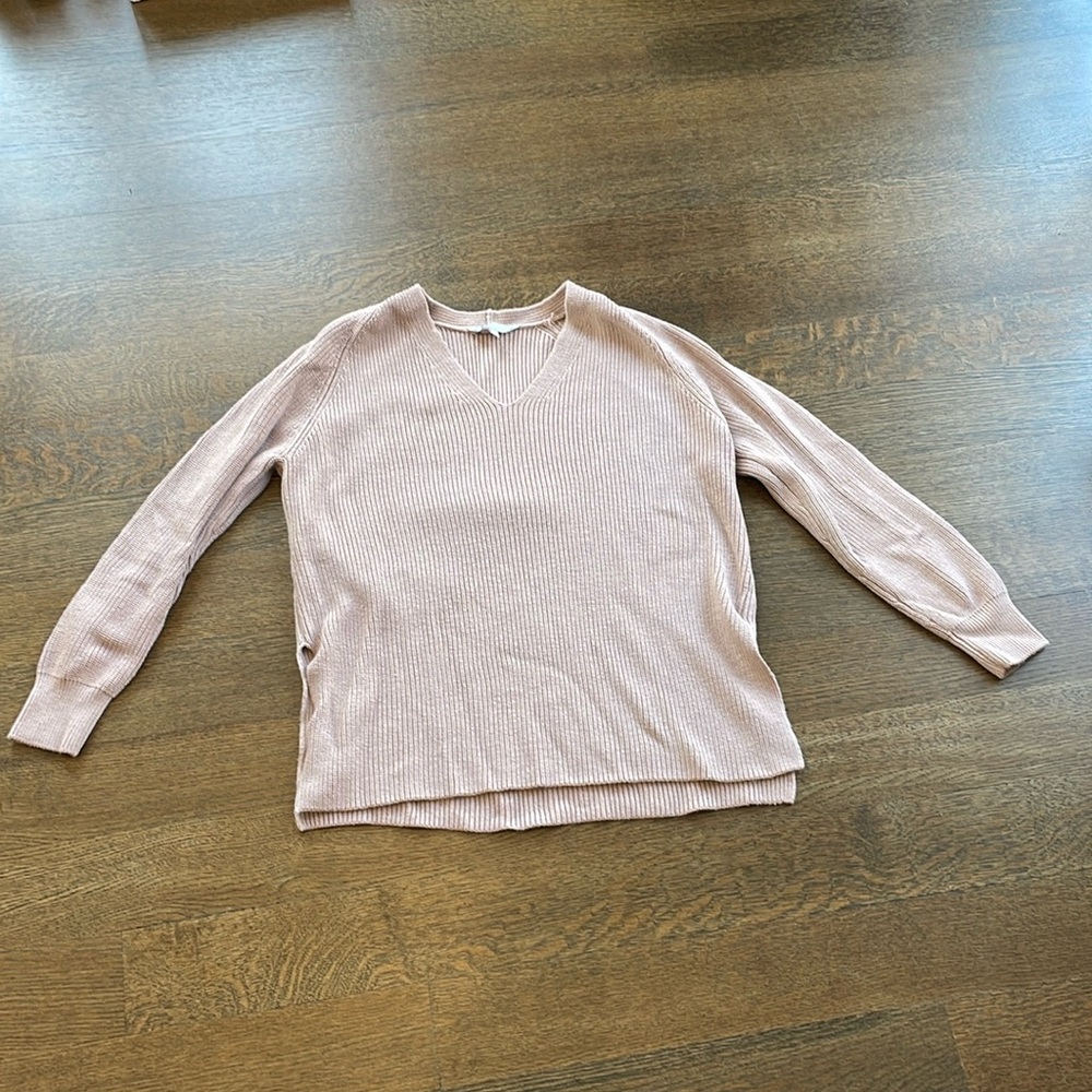 Athleta light pink sweater